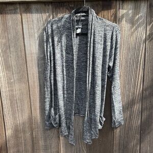 Women's Open Front Cardigan Sweater - Black